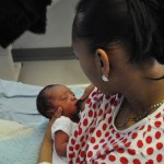 young mum breastfeeding